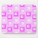 Pink squares mousepads