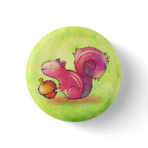 Pink Squirrel Button