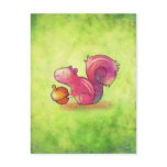 Pink Squirrel Postcard