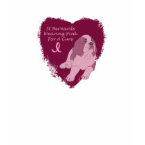 pink st bernard t-shirts by freespiritdesigns pink st bernard t-shirts