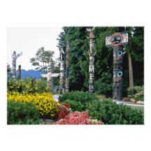 Pink Stanley Park, Vancouver flowers Custom Invites