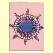 Pink Star Compass cards