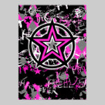 Pink Star Graphic posters