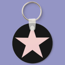 Pink Star Keychain by MidnightAkita Pink Star Keychain