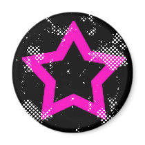 pink-star magnets by SamanthaRook pink-star magnets