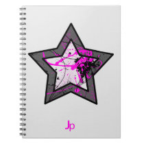 Pink Star Notebook Light BG notebooks