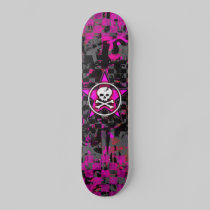 Pink Star Skull skateboards