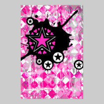 Pink Star Splatter posters