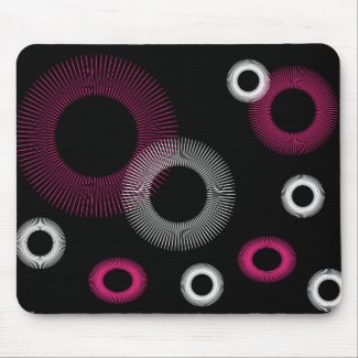 pink starburst mousepad mousepad