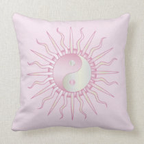 Pink Starburst Yin Yang Pillows