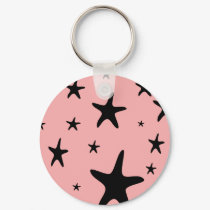 Pink Starfish Keychain