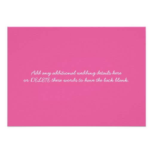 Pink Stargazer Lily Wedding invitation