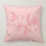 Pink Stars and Moon Pillows