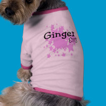 Pink Stars Bone pet clothing