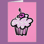 pink stars cupcake