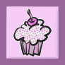 pink stars cupcake