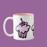 pink stars cupcake