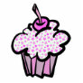 pink stars cupcake
