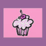 pink stars cupcake