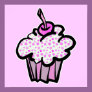 pink stars cupcake