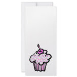 pink stars cupcake rack card design