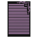 pink stat personalized stationery