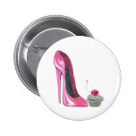 Pink Stiletto Shoe and Cupcake
