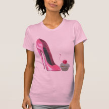 Pink Stiletto Shoe and Cupcake Shirt