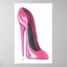 Pink Stiletto Shoe to Weep for! Poster
