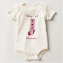Pink Stocking Baby's 1st Christmas t-shirts by kwoo85 Pink Stocking Baby's 1st Christmas t-shirts