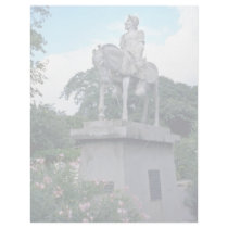 Pink Stone horseman flowers Custom Letterhead