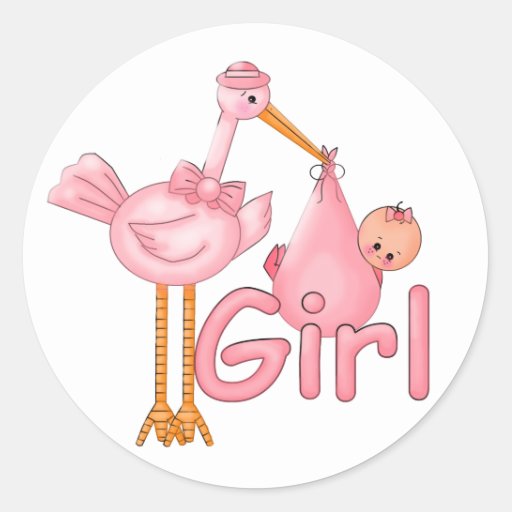 clipart stork with baby girl - photo #39