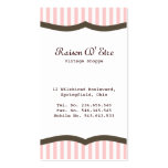 Pink Stripe Classic Business Card