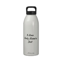 Pink Striped Socks Reusable Water Bottle
