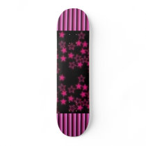 Pink Striped Stars skateboards