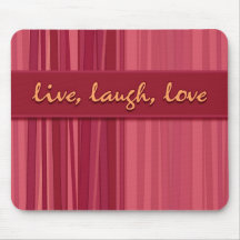 Pink Striped Valentine’s Day Mousepad