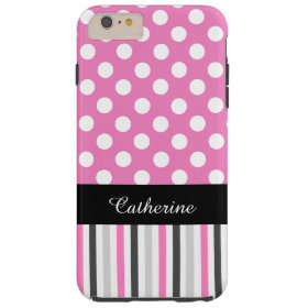 Pink Stripes and Polka Dot iPhone 6 Plus case iPhone 6 Case