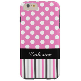 Pink Stripes and Polka Dot iPhone 6 Plus case iPhone 6 Case