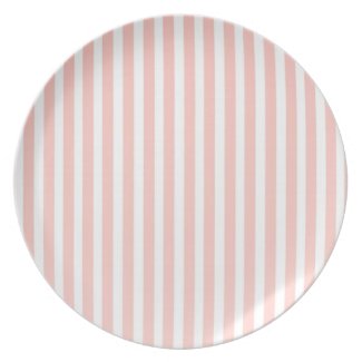 pink stripes elegant milky plate