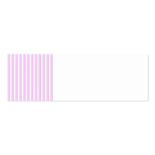 Pink Stripes on White Business Card Template