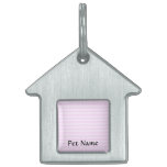 Pink Stripes. pet tags