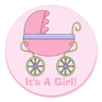 Pink Stroller Stickers