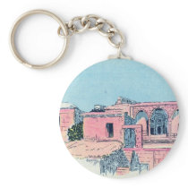 Pink Stucco Key Chains
