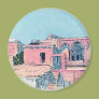 Pink Stucco Refrigerator Magnet Pink Stucco Refrigerator Magnet