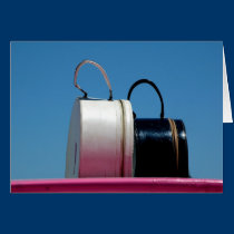 Pink suitcase cards