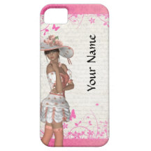 Pink summer girl iPhone 5 cover