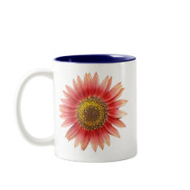 Pink Sunflower mug by aesthete Pink Sunflower mug