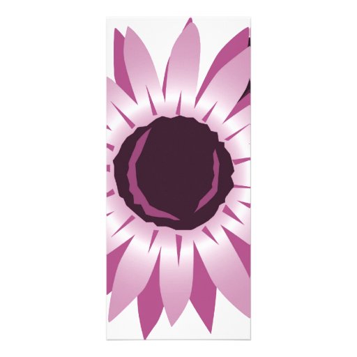 Pink Sunflower With Ladybugs Personalized Rack Card
