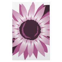 Pink Sunflower With Ladybugs stationery