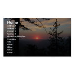 Pink Sunset With Pine Tree And Clouds At Yosemite, Business Card